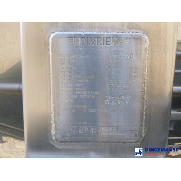 2007 بيرغ Food tank inox 37.5 m3 / 3 comp-47465517