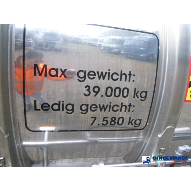 2006 BURG Food tank inox 37.5 m3 / 3 comp-47484475