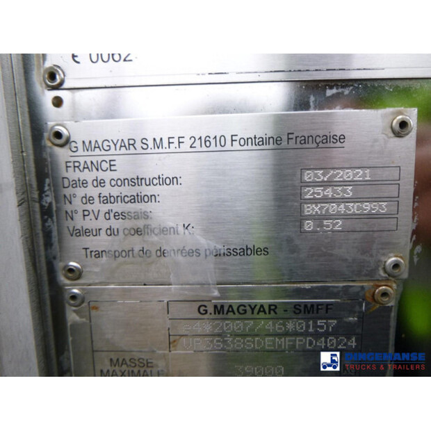 2021 ماجيار Food tank inox 34.6 m3 / 1 comp-47484582