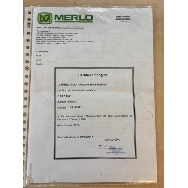 2013 Merlo P34.7 Top-47485003