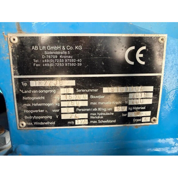 2019 Diversen AB Lift TR22JD-47485116