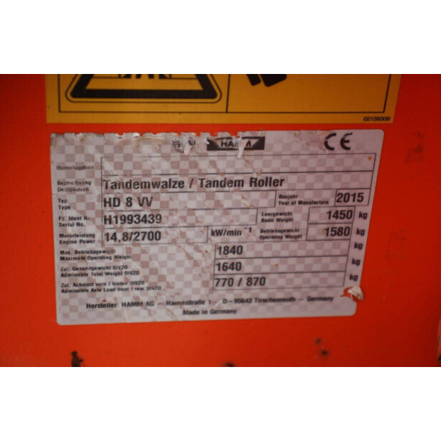 2015 HAMM HD 8 VV-47488811