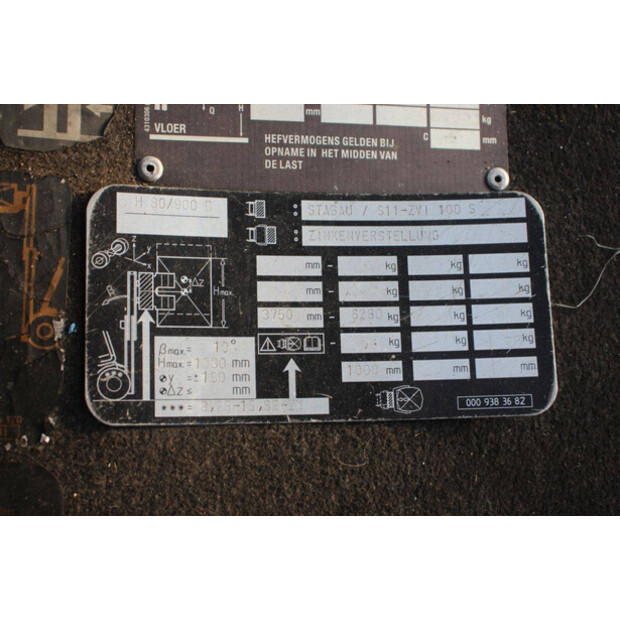 2007 Linde H80D/900-03-47490291