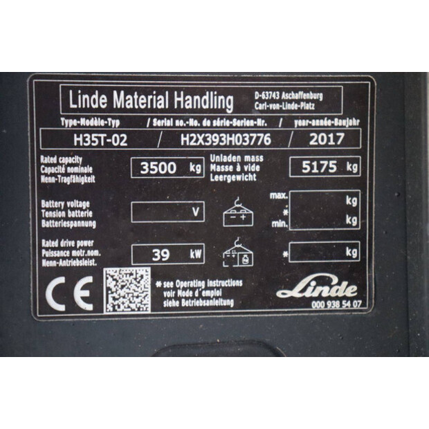 2017 Linde H35T-02-47492296