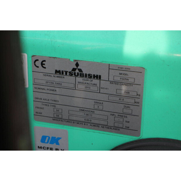 2013 MITSUBISHI FG25N-47492614