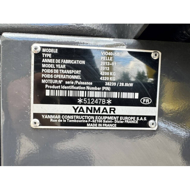 2013 YANMAR VIO40-5B-47495202