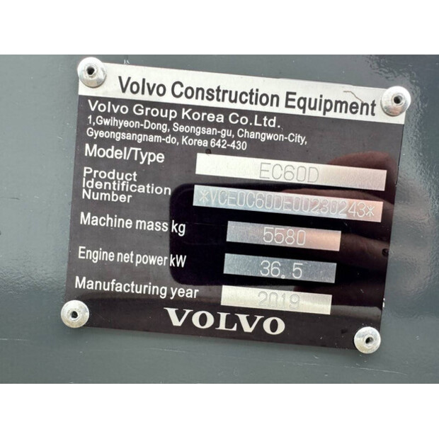 2019 Volvo EC60D-47495414