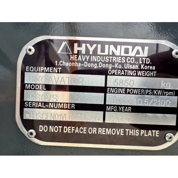 2020 Hyundai R60VS-47495524