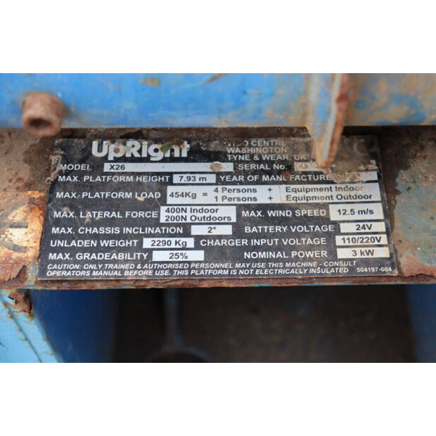 UPRIGHT X26-47579859