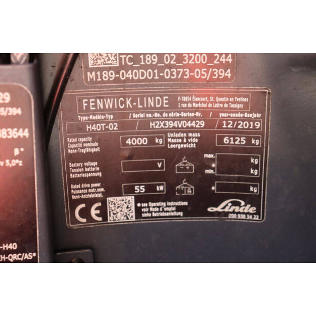 2019 Linde H40T-02-47617672