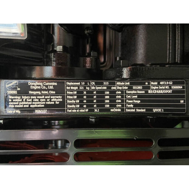2026 CUMMINS 4BT3.9-G2-47619179