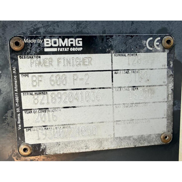 2016 بوماج BF 600P-2-47619797