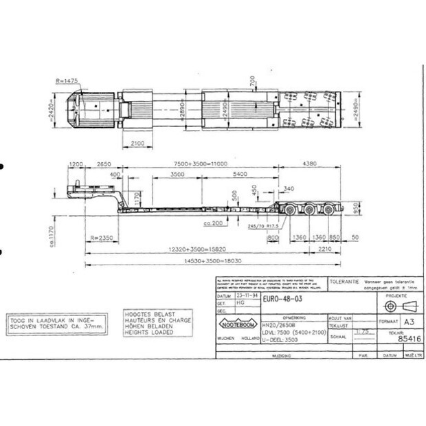 1995 Nooteboom 48-03 3-47619869