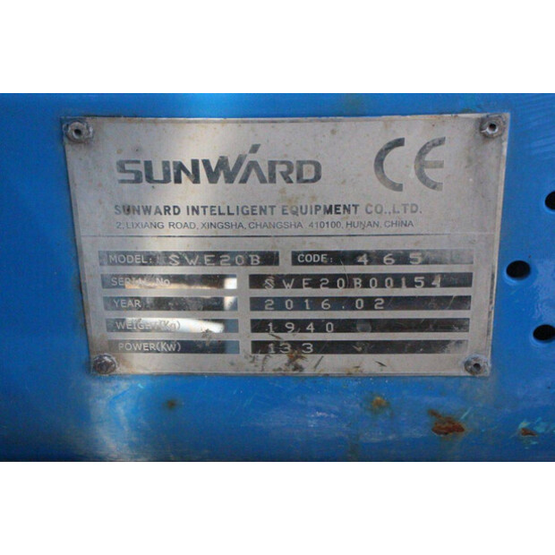 2016 Sunward SWE20B-47621013