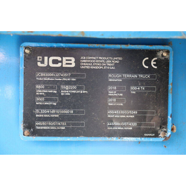 2018 JCB 930-47624150