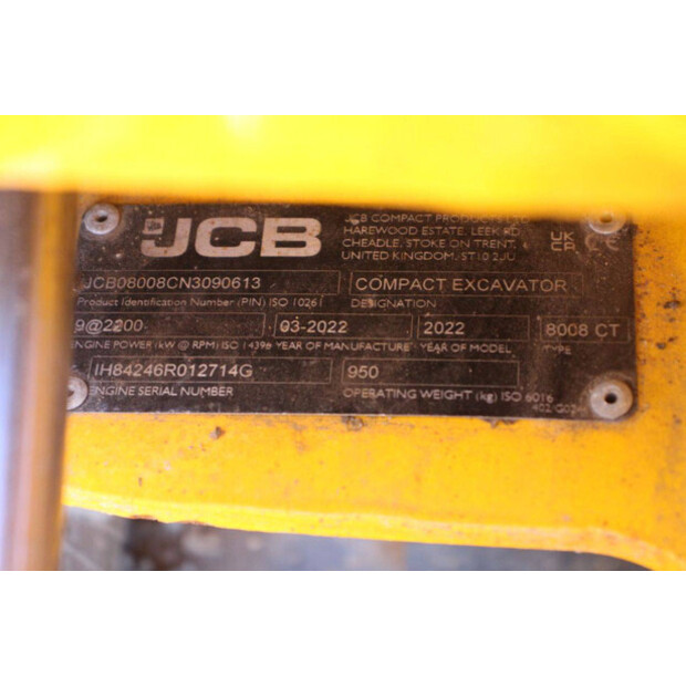 2022 JCB 8008 CT-47624277
