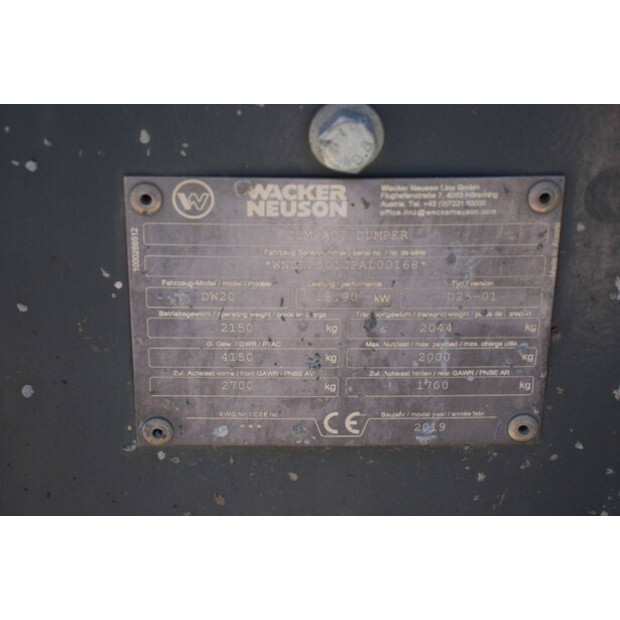 2019 Neuson DW20-47625106