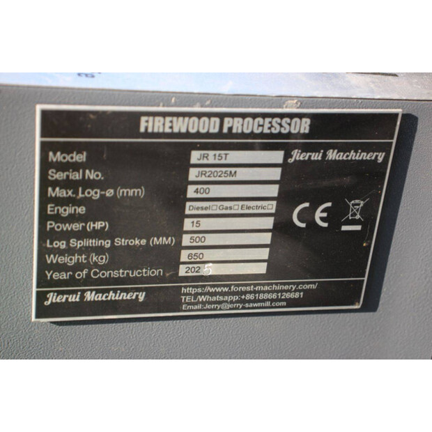 2025 Jierui Machinery JR 15T-47625229