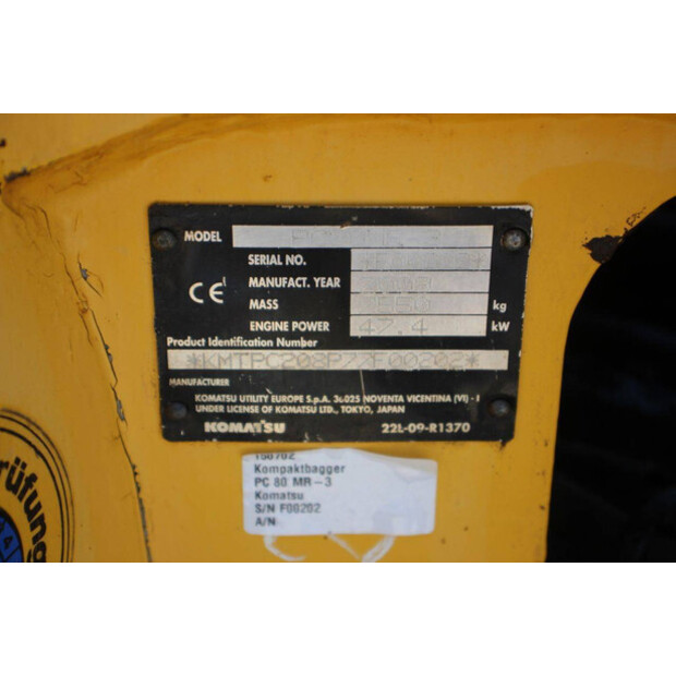 2009 كوماتسو PC80MR-47625938