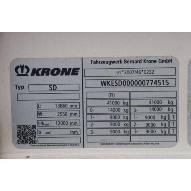 2017 Krone SD-47628527