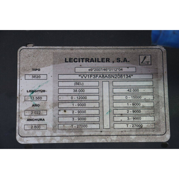 2022 Lecitrailer 3E20-47630226