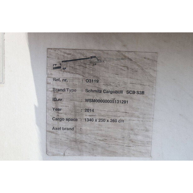 2014 Schmitz Cargobull SCB S3B-47630256