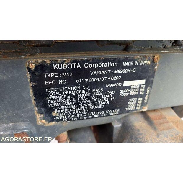 2013 KUBOTA M9960-47662606
