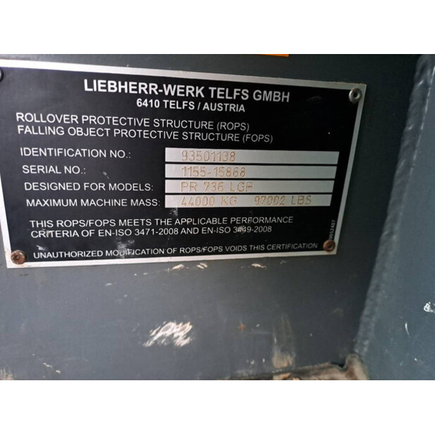 2017 Liebherr PR 736 LGP-47739393