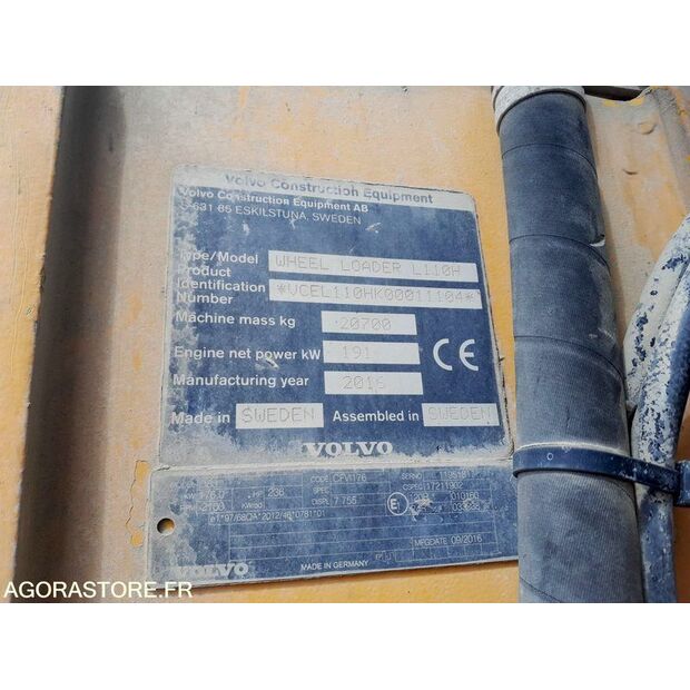 2016 Volvo L110H-47752548