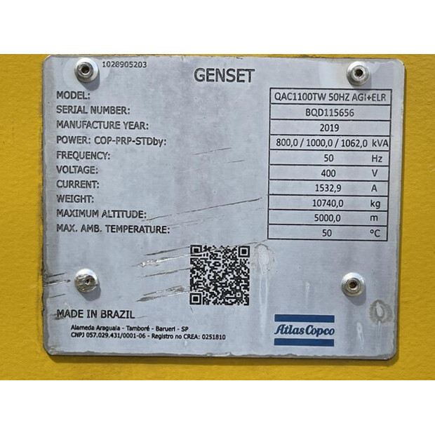 2019 Atlas-Copco QAC 1100 TWIN-POWER-47758239