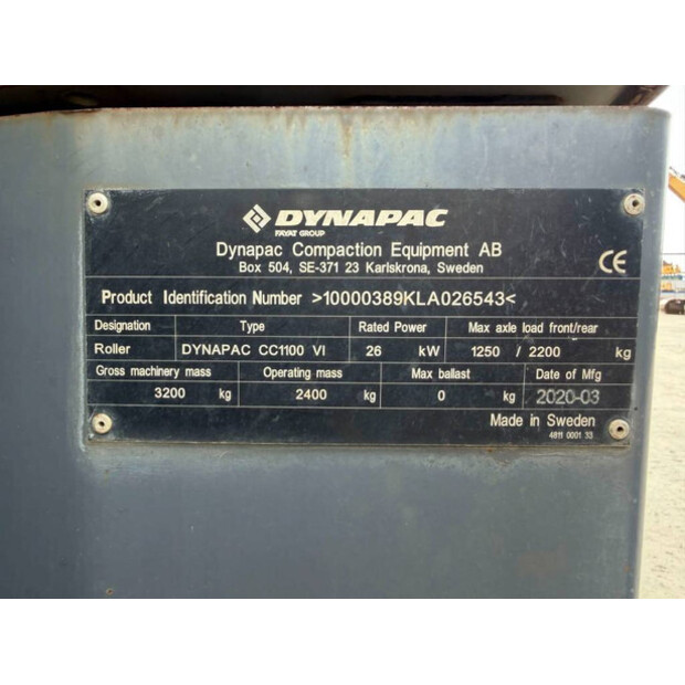 2020 DYNAPAC CC1100-47761527