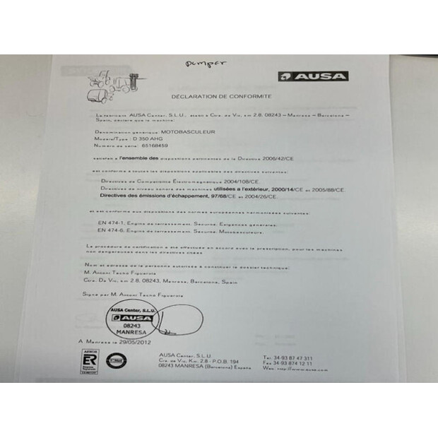 2012 Ausa D 350 AHG-47763564
