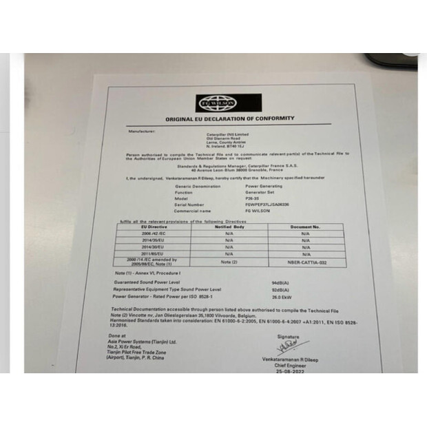 2022 FG Wilson P 26 - 3 S-47764615