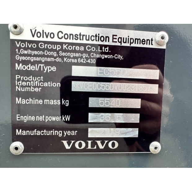 2019 Volvo EC55D-47782180