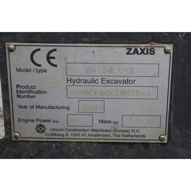 2009 هيتاشى Zaxis ZX160LC-3-47784065