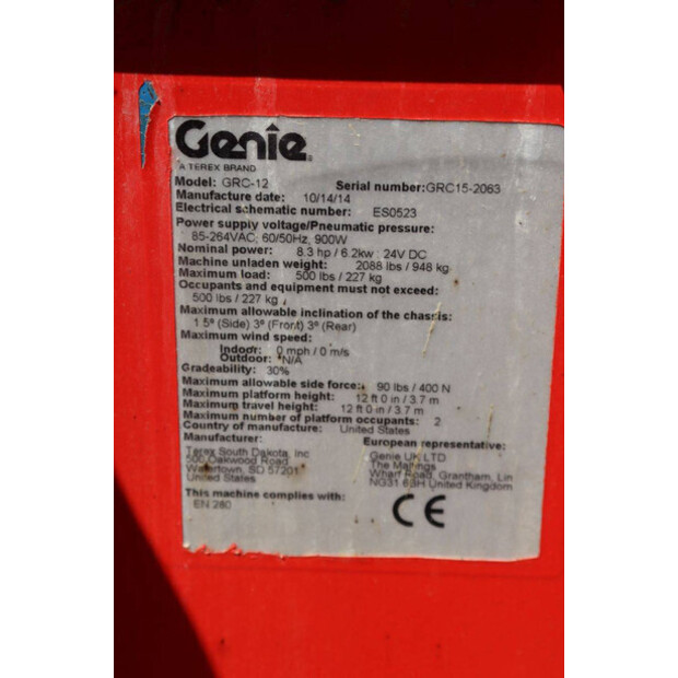 2014 Genie GRC-12-47784964