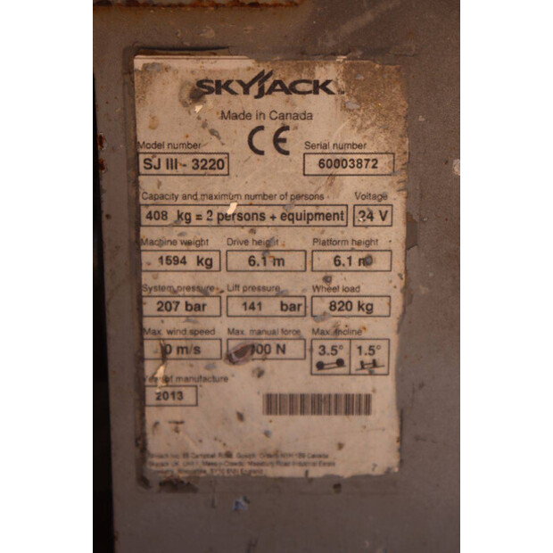 2013 SkyJack SJ III-3220-47785349