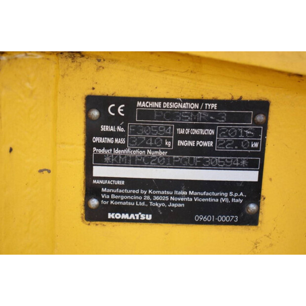 2016 Komatsu PC35MR-3-47786136
