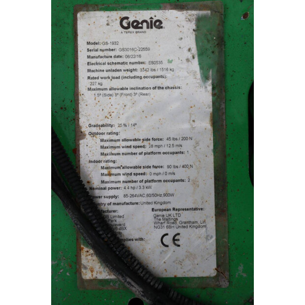 2016 Genie GS-1932-47786305