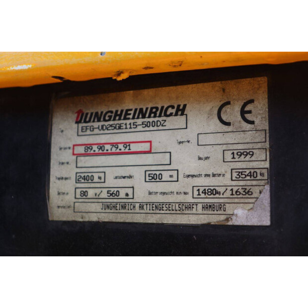 1999 Jungheinrich EFG 25-47787448