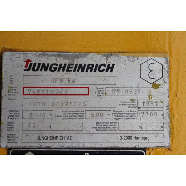 1992 Jungheinrich DFG 50-47788852