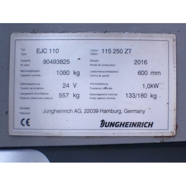 2016 Jungheinrich EJC 110 250 ZT Li-Ion-47806292