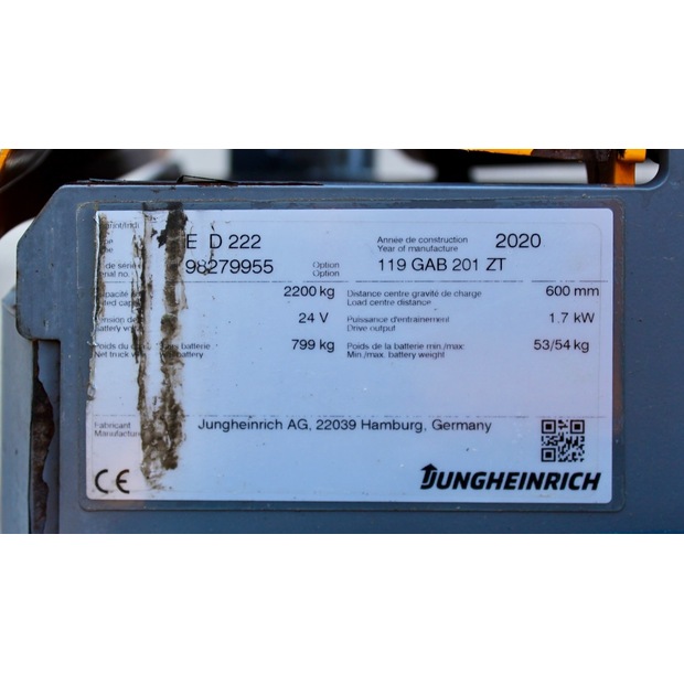 2020 Jungheinrich EJD 222 201 ZT LI-ION-47806317