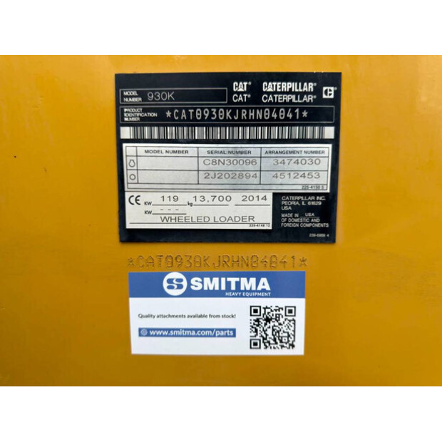 2014 Caterpillar 930K-47817014