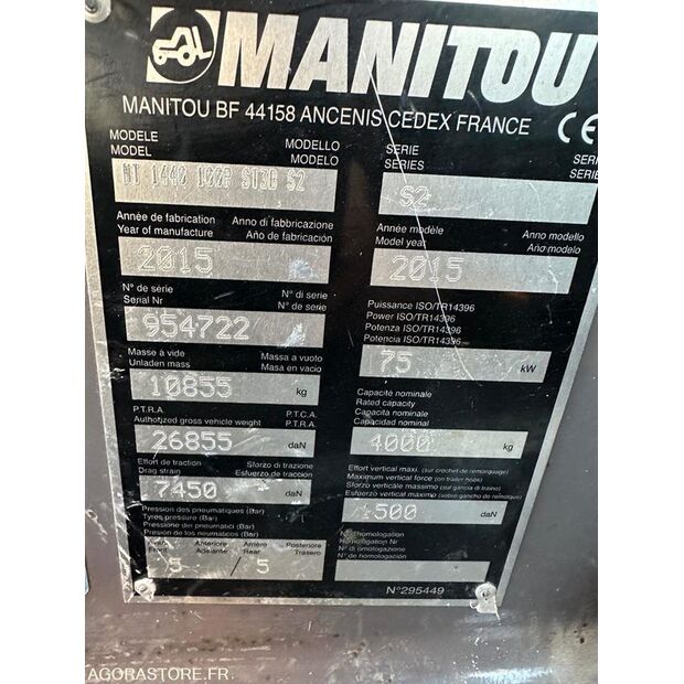 2015 Manitou MT1440-47827036