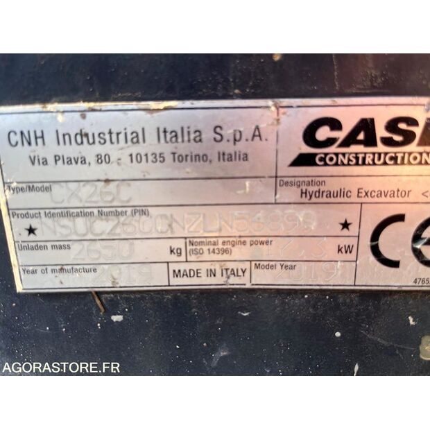 2019 CASE CX26C-47827738