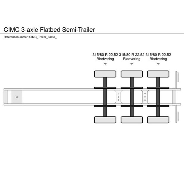 2024 CIMC 3-axle Flatbed Semi-trailer-47851996