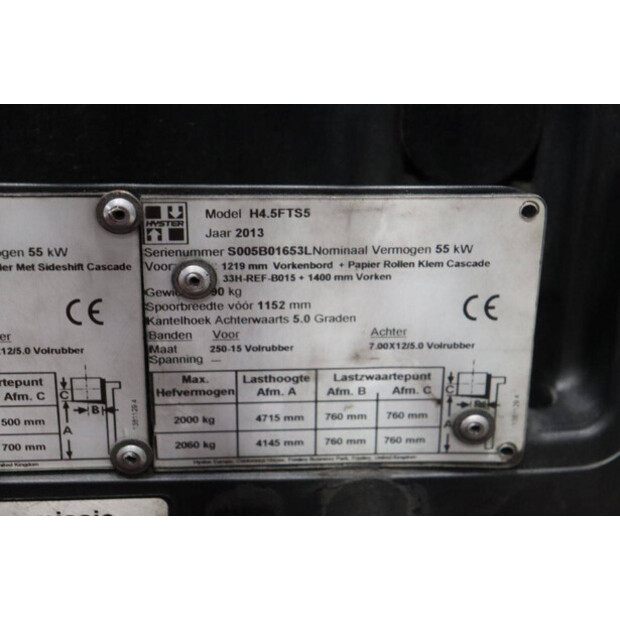 2013 Hyster H4.5FTS5-47869916