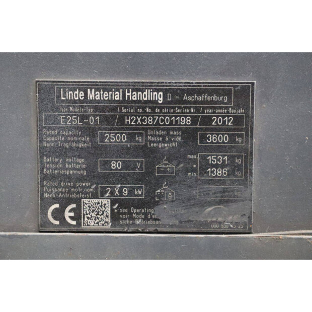 2012 Linde E25L-01-47870419