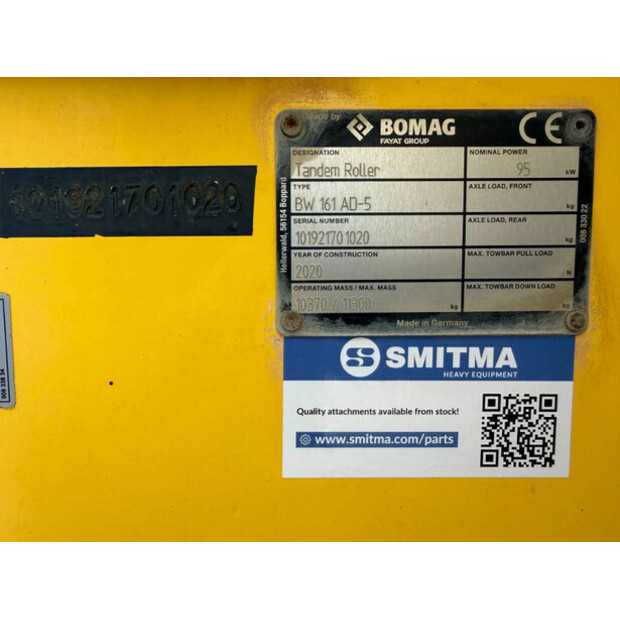 2020 BOMAG BW161 AD-5-47873080